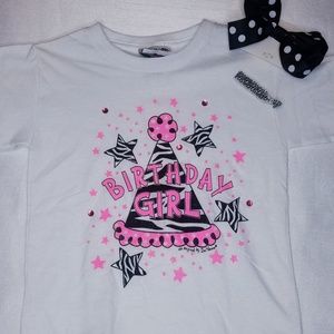 Birthday I'm Yours girls sm hotpink& zebrat-shirt